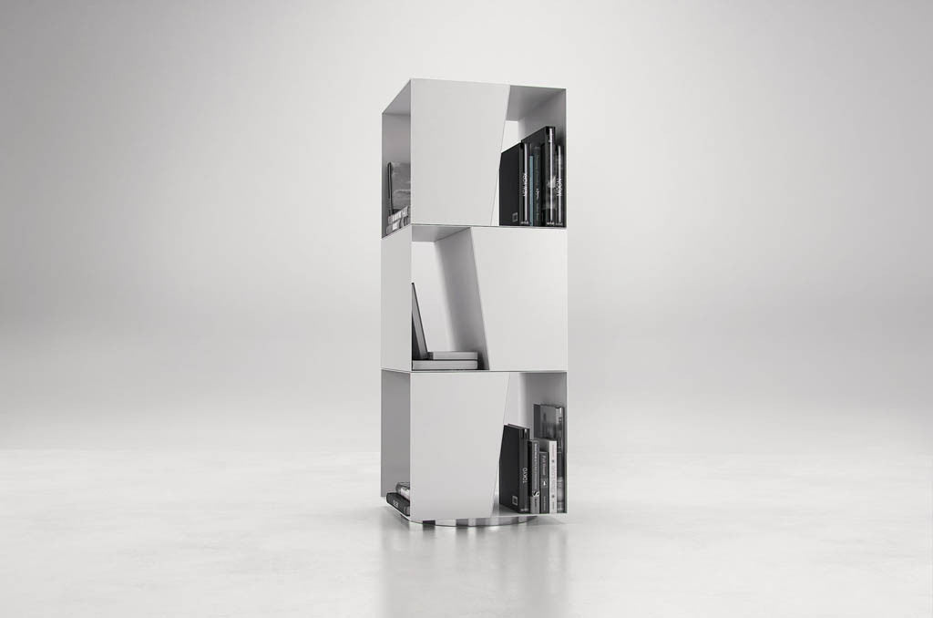 Bond Bookcase White Powdercoat