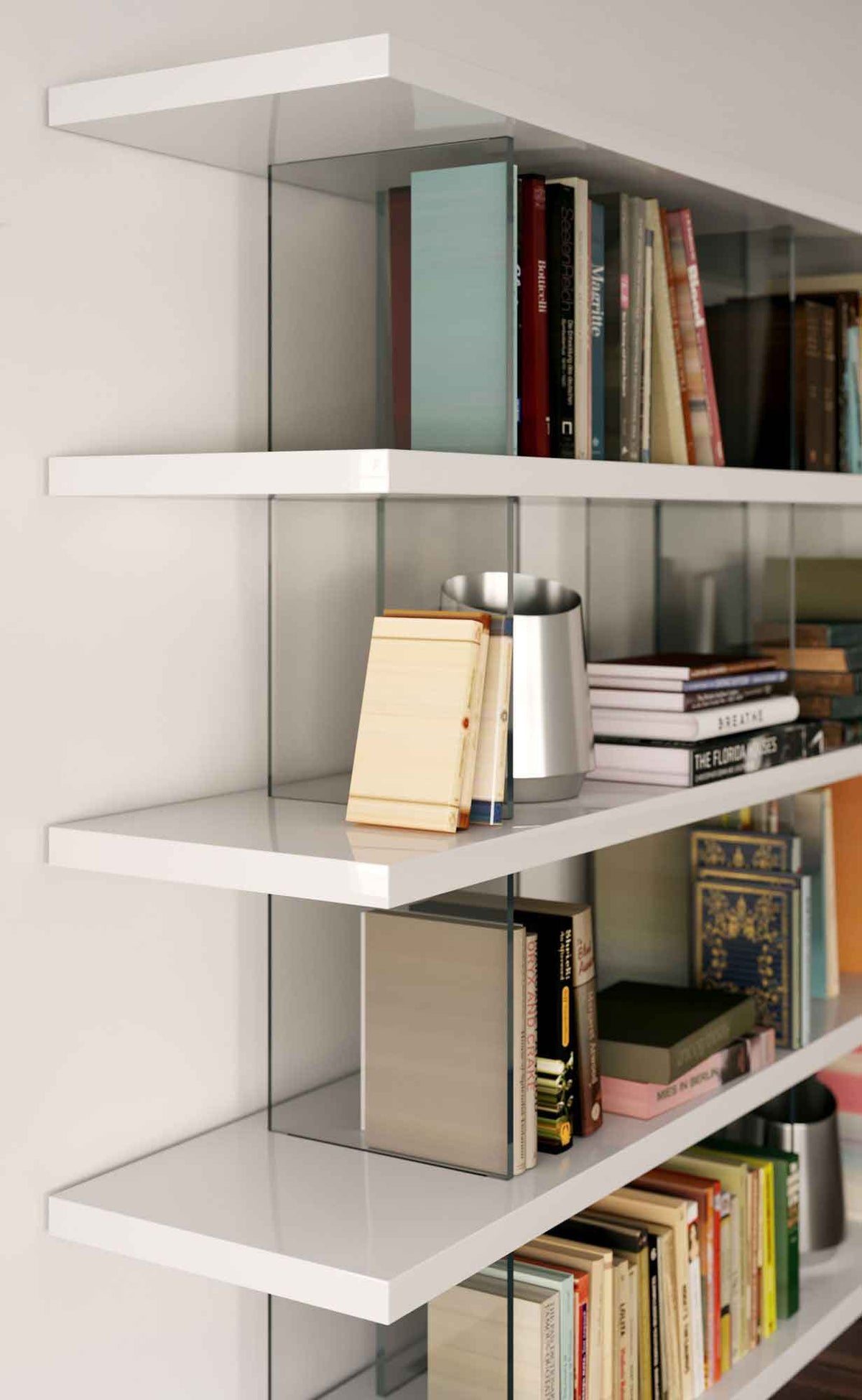 Beekman Bookcase White Lacquer