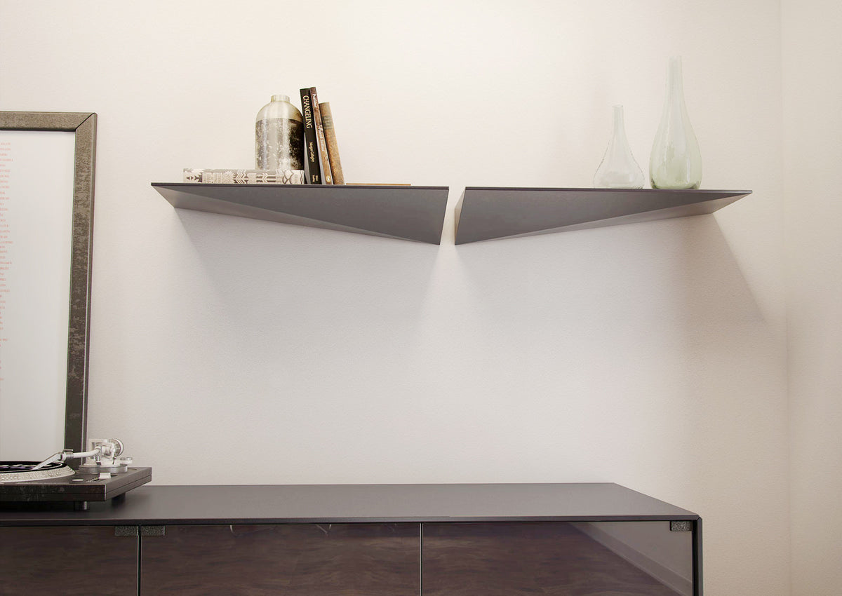 Pitt Wall Shelves Asphalt