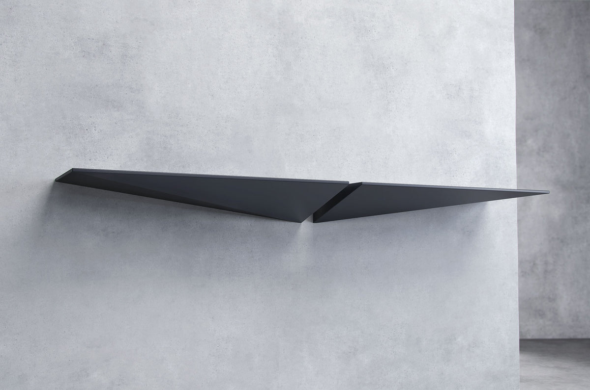 Pitt Wall Shelves Asphalt