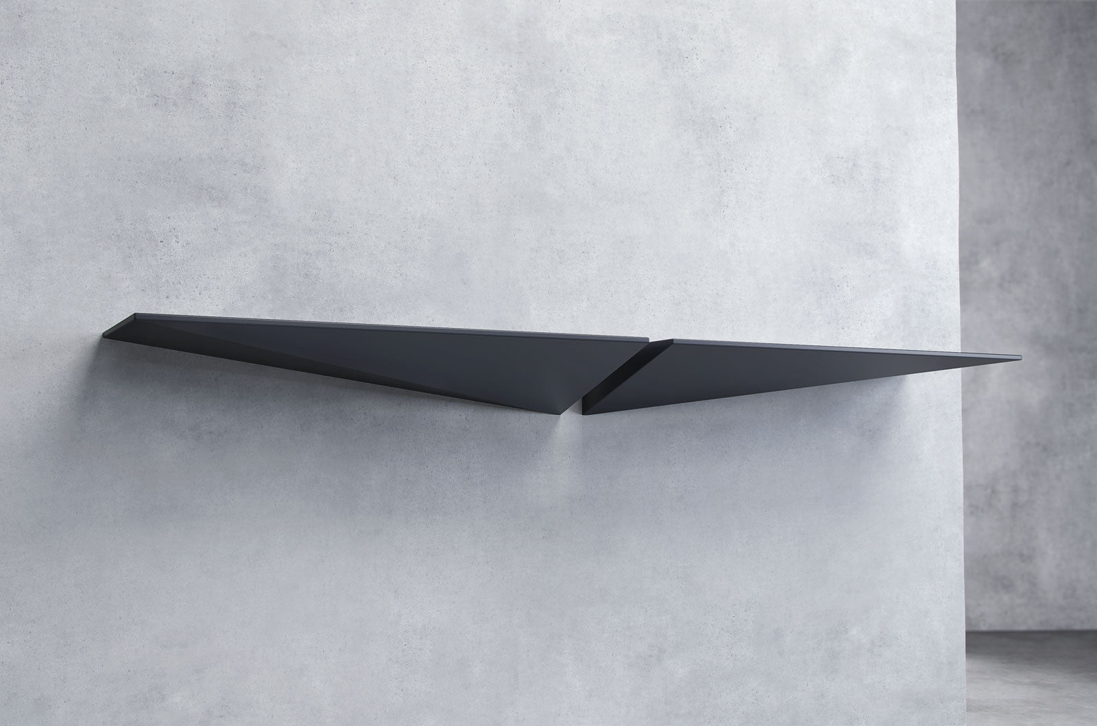 Pitt Wall Shelves Asphalt