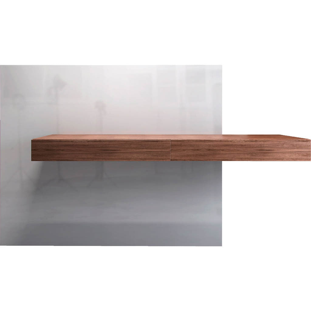 Walker Desk Walnut/White Lacquer Back