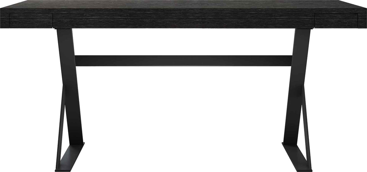 Barrow Desk Gray Oak/Black