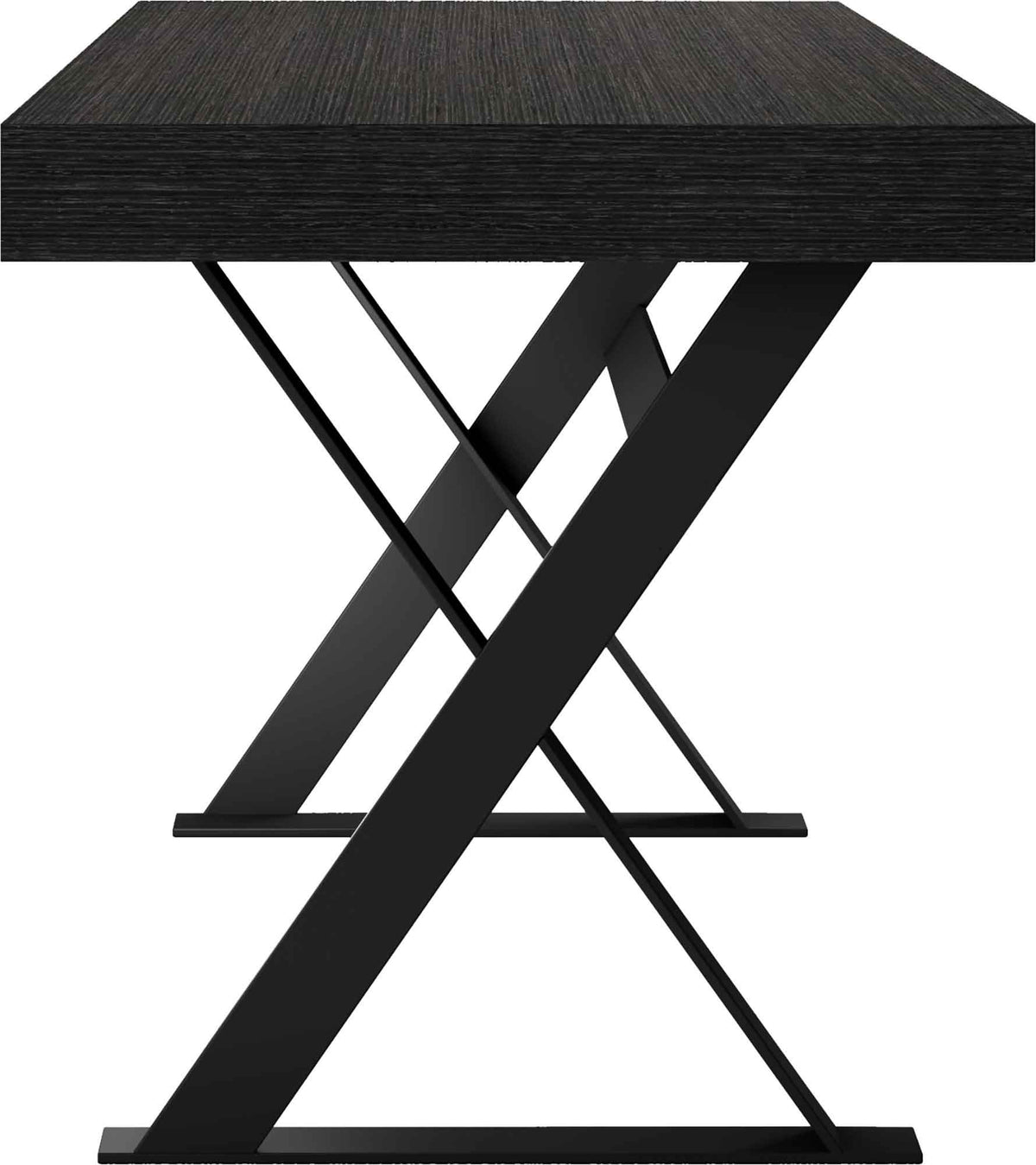 Barrow Desk Gray Oak/Black