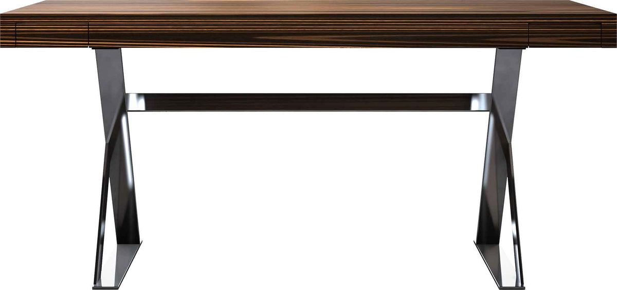 Barrow Desk Cathedral Ebony/Bright Stainless
