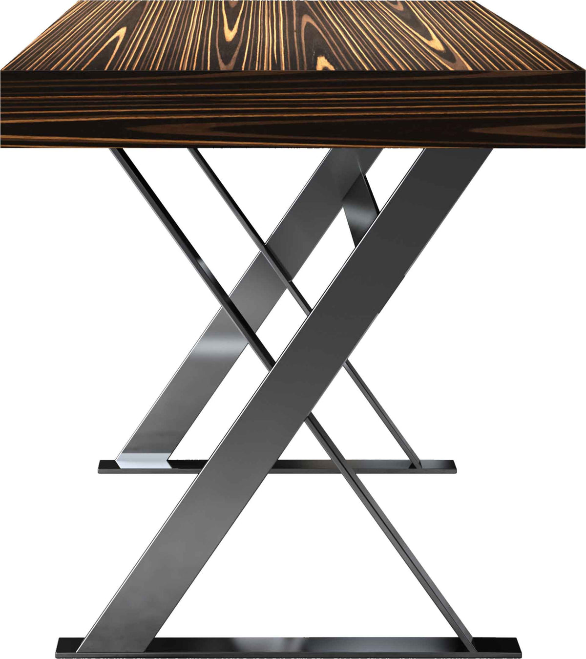 Barrow Desk Cathedral Ebony/Bright Stainless