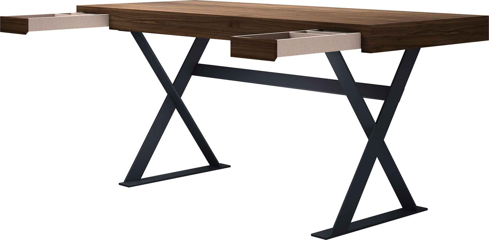 Barrow Desk Walnut/Asphalt