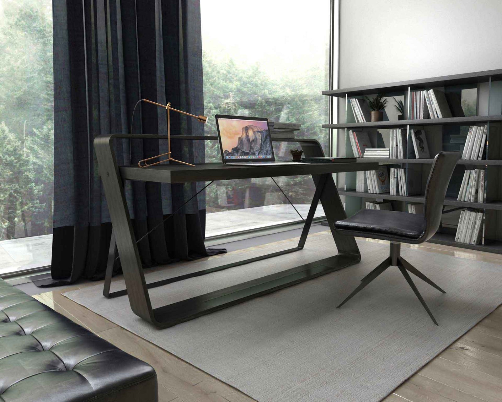 Watts Desk Black Ash