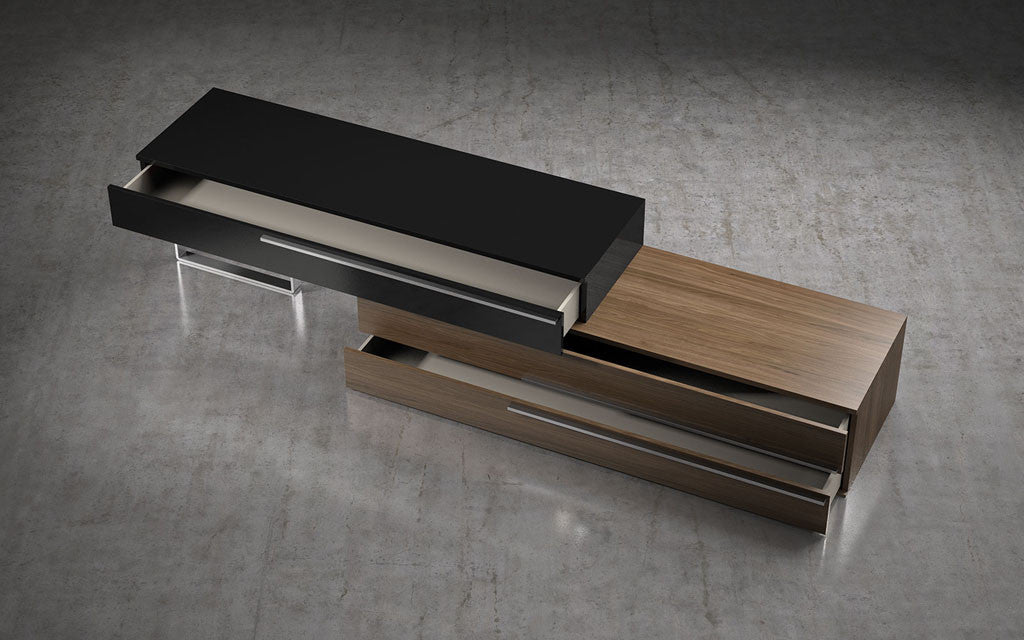 Gramercy Media Console Walnut/Black