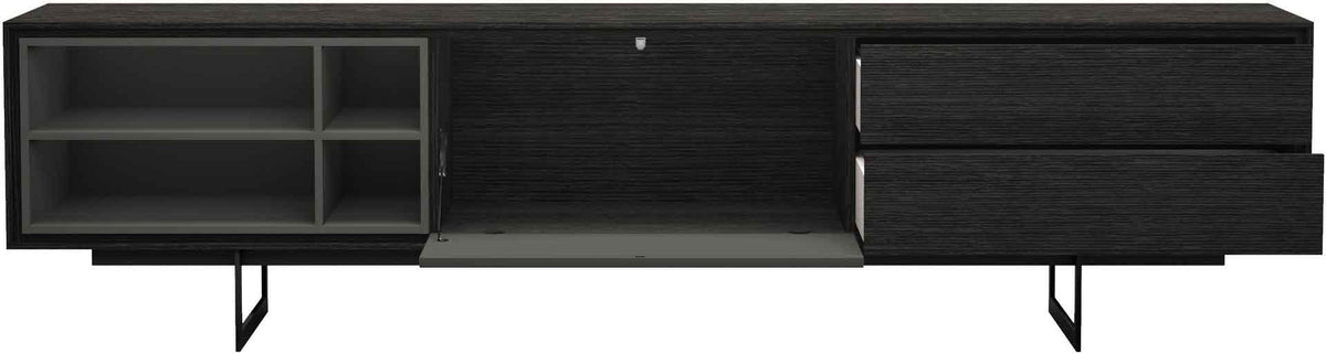 Baxter Media Cabinet Gray Oak