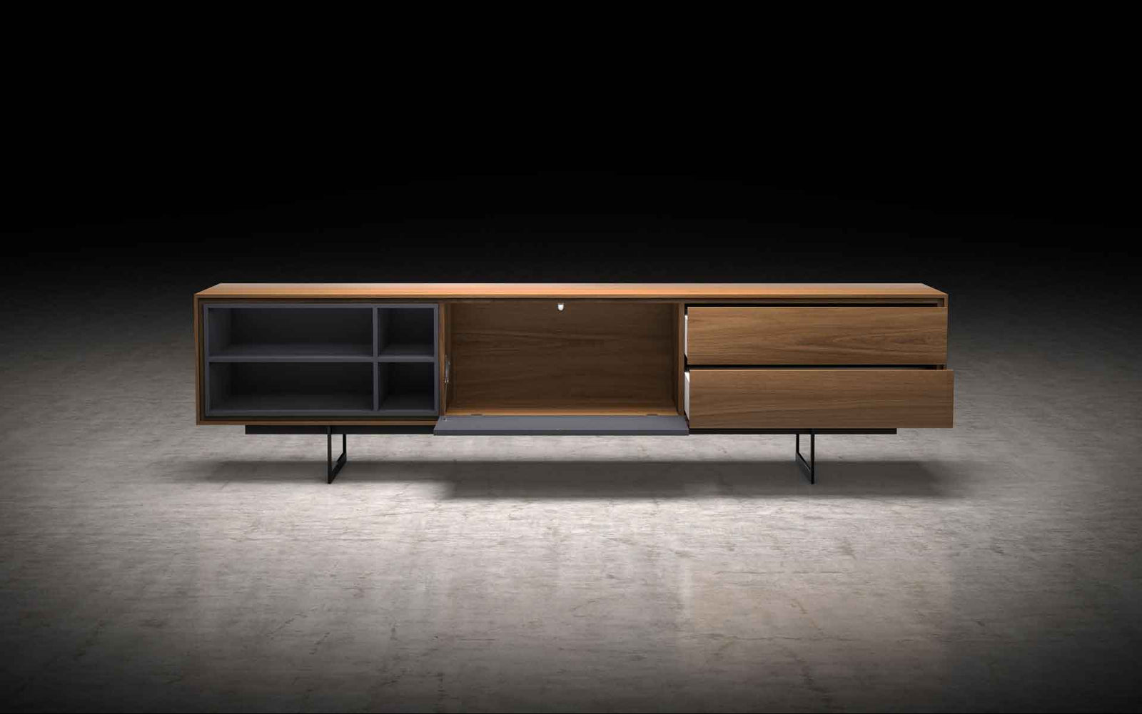 Baxter Media Cabinet Walnut