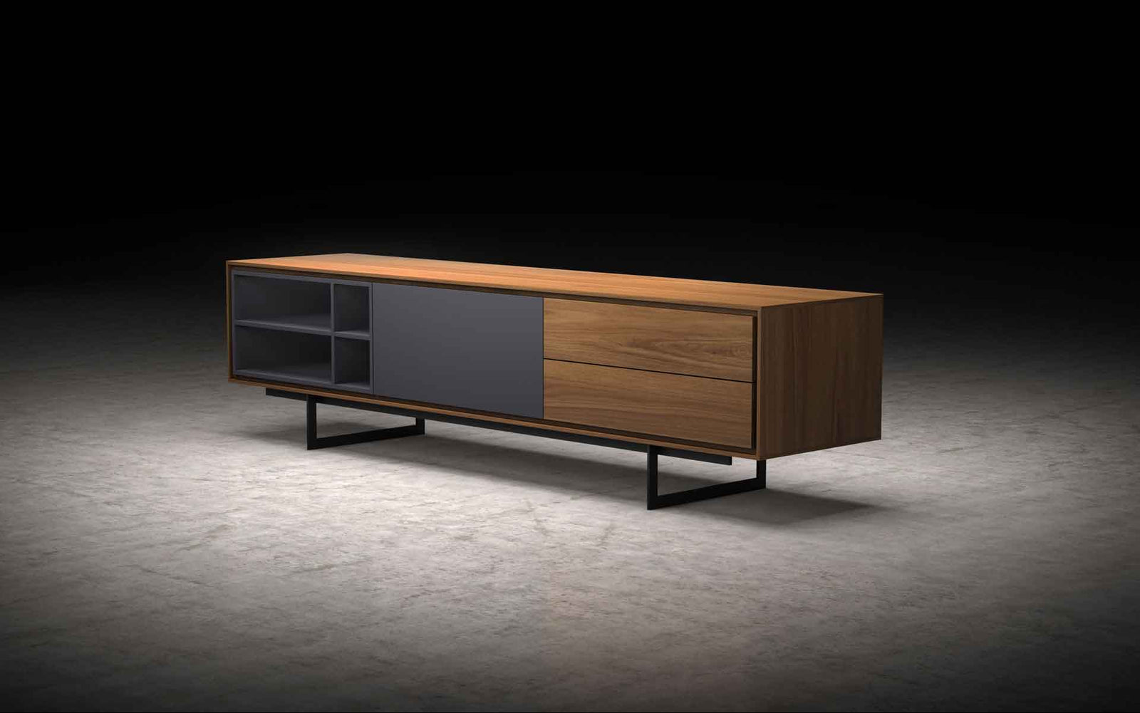 Baxter Media Cabinet Walnut