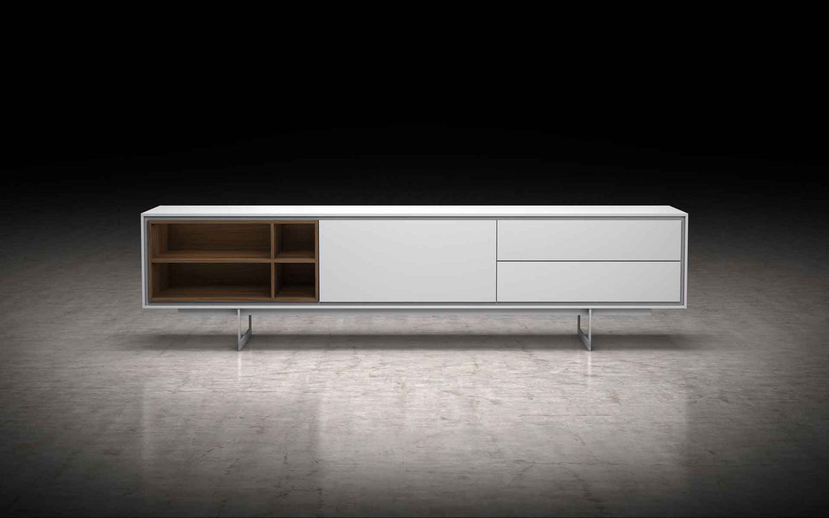 Baxter Media Cabinet White Matte