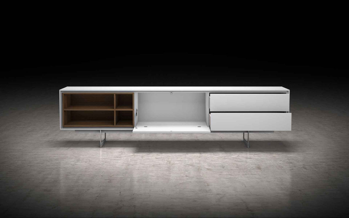 Baxter Media Cabinet White Matte