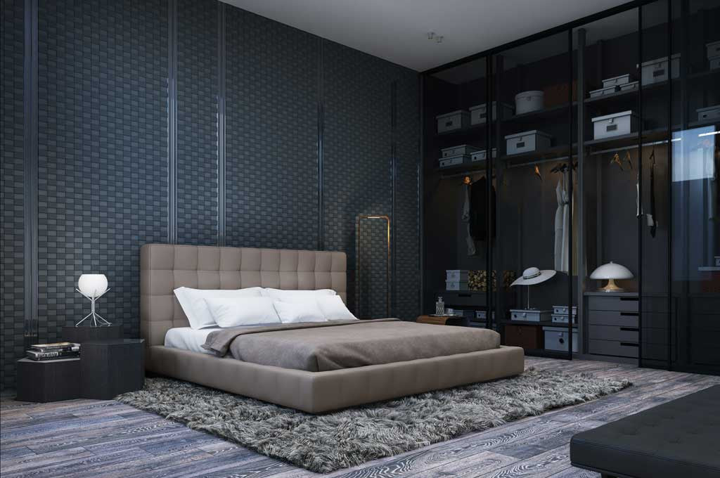 Thompson Bed Castle Gray