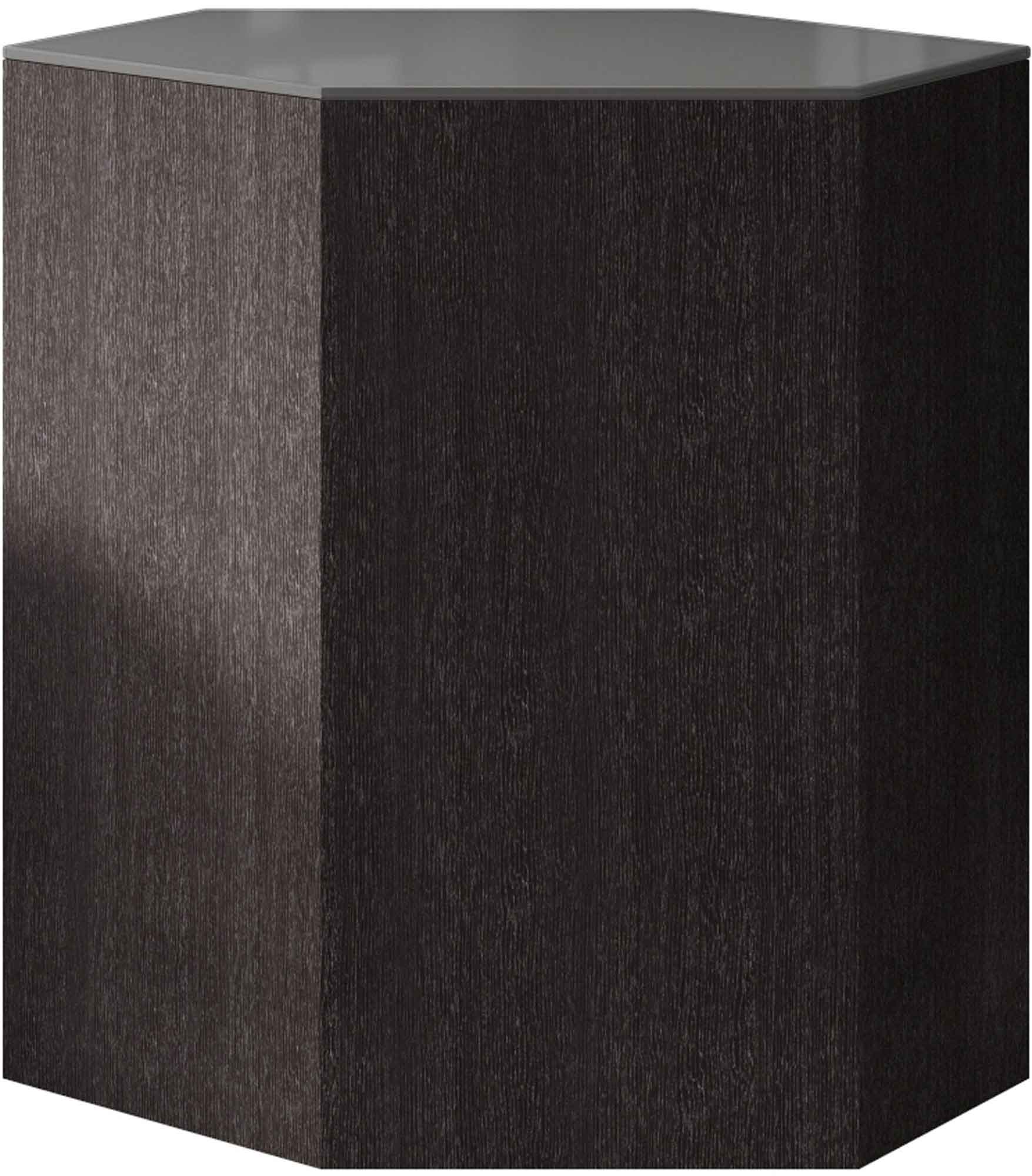 Centre Occasional Table Cool Gray Glass/Gray Oak