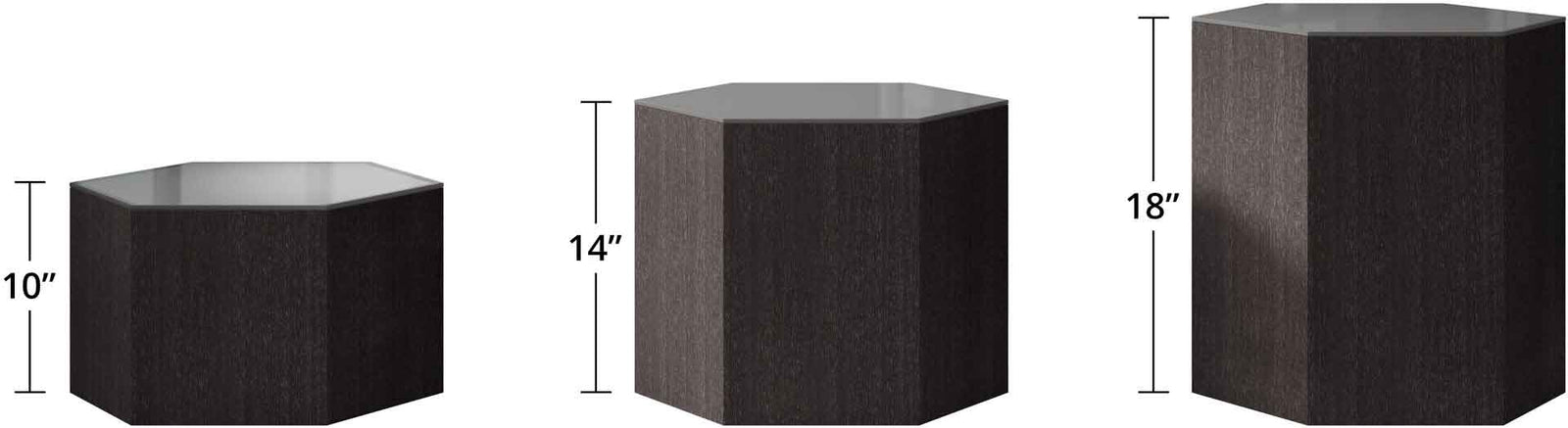 Centre Occasional Table Cool Gray Glass/Gray Oak