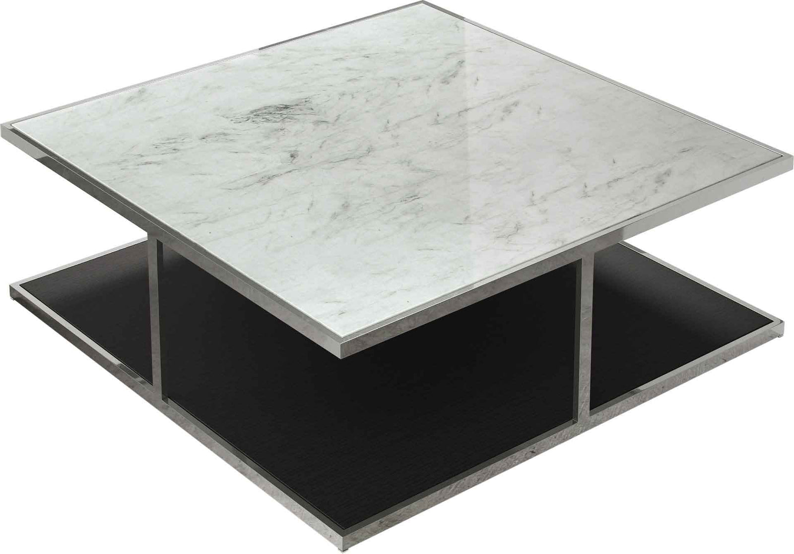 Ann Coffee Table White Marble/Wenge