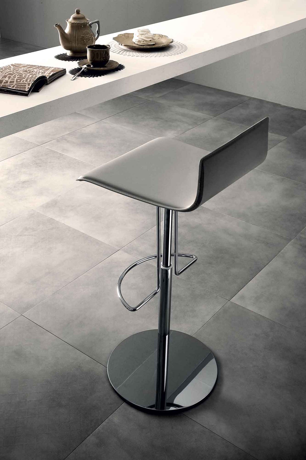 Prato Bar Stool Reclaimed White