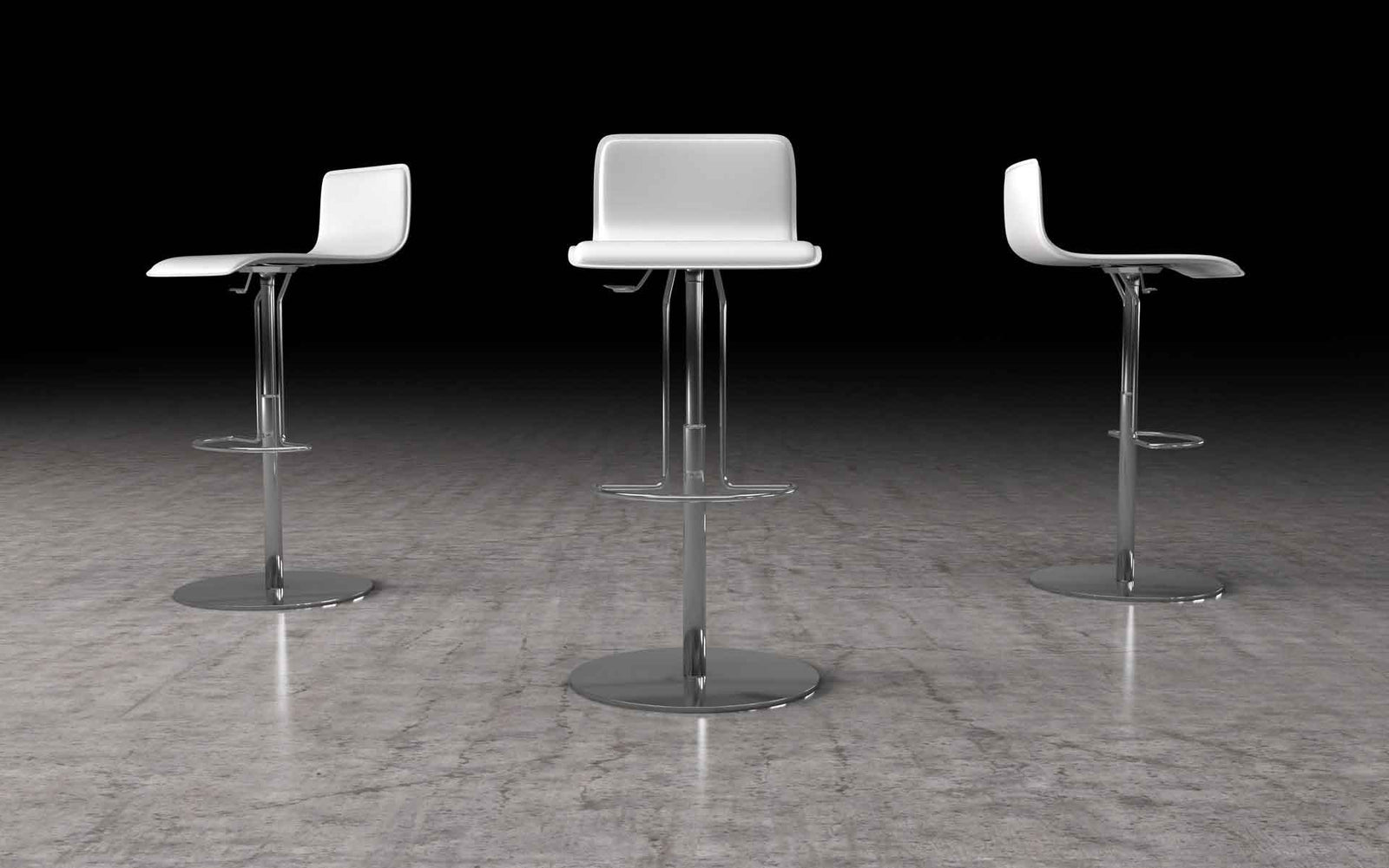 Prato Bar Stool Reclaimed White