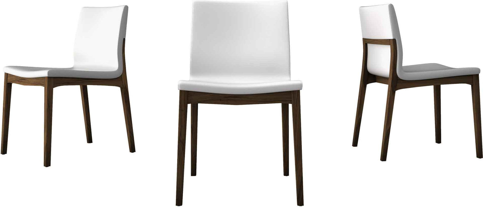 Enna Dining Chair White/Canaletto Walnut (Set of 2)