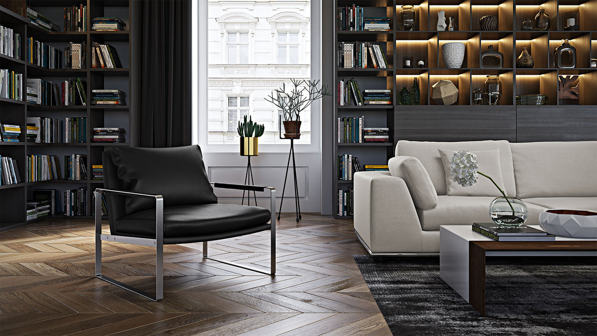 Charles Armchair Black