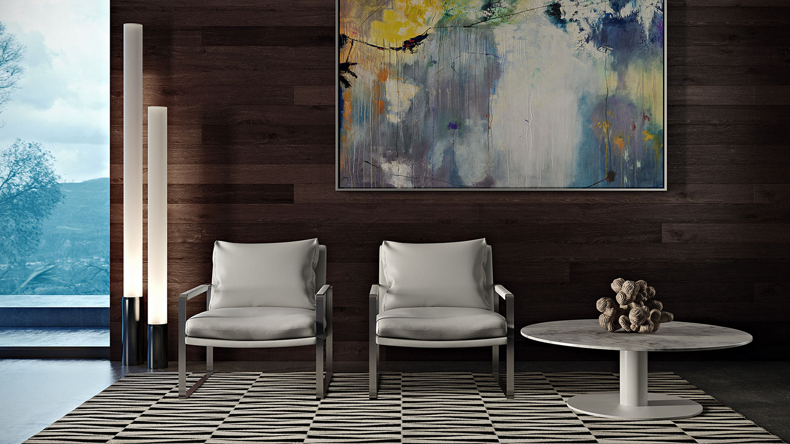 Charles Armchair White