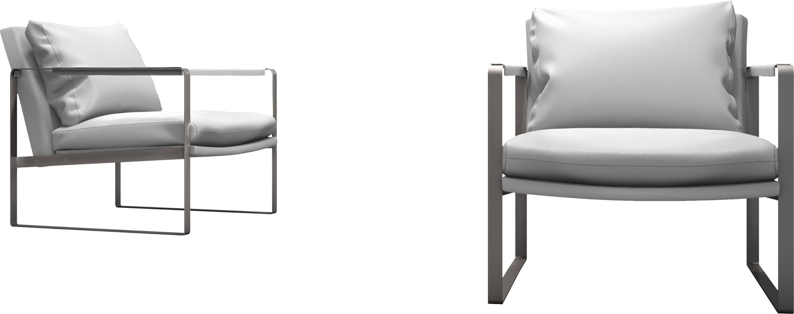 Charles Armchair White