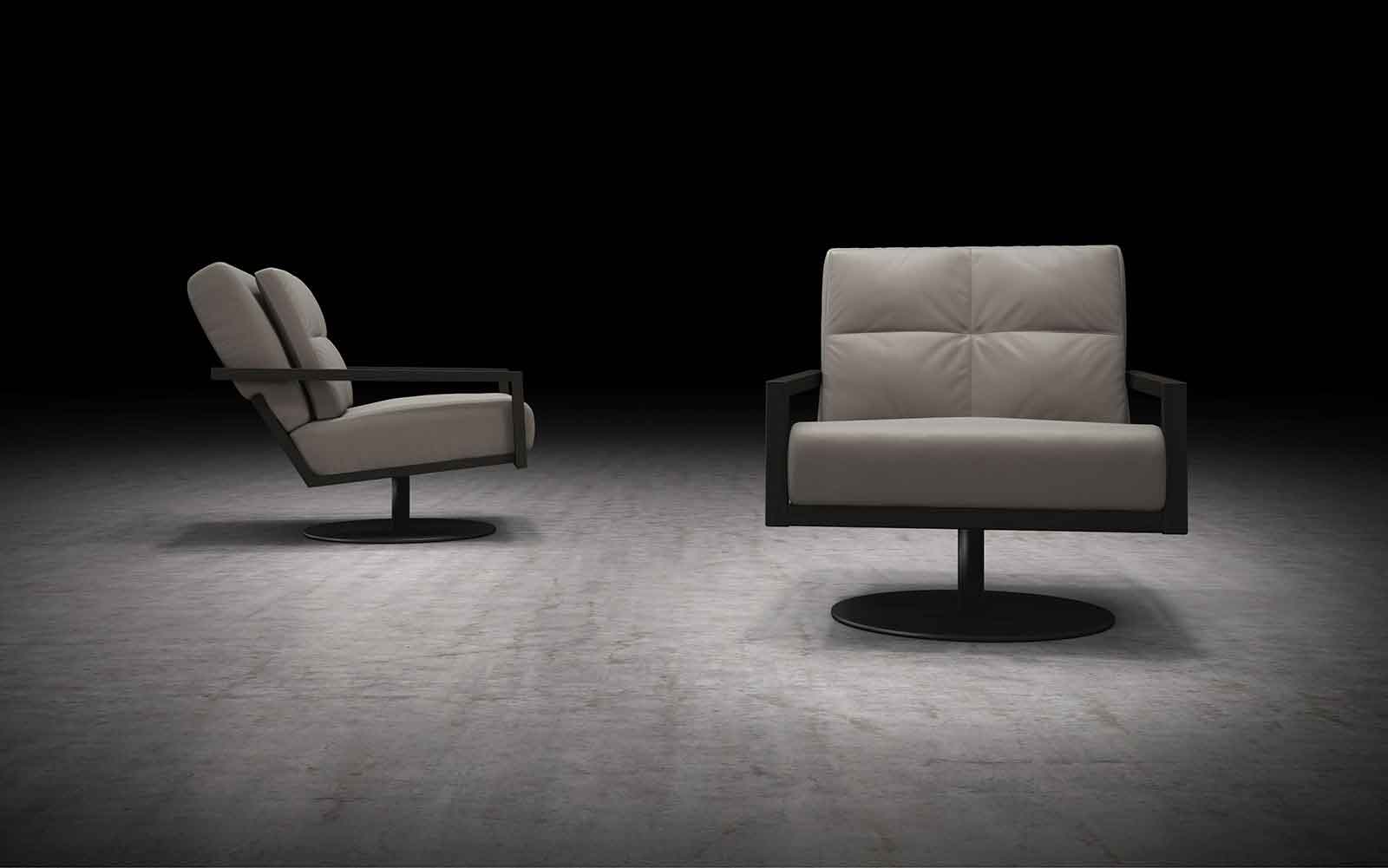 Clarkson Lounge Chair Opala/Black Oak