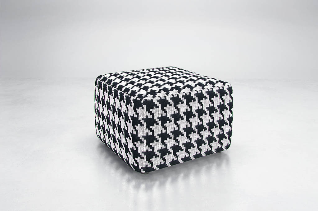 Houndstooth ottoman store