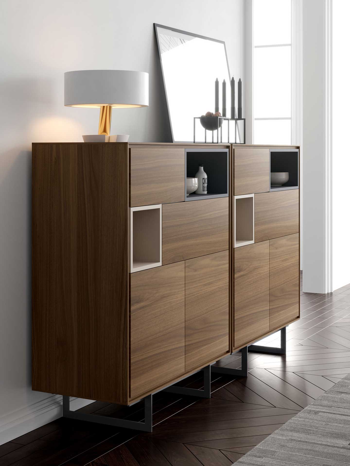 Baxter Highboard Walnut