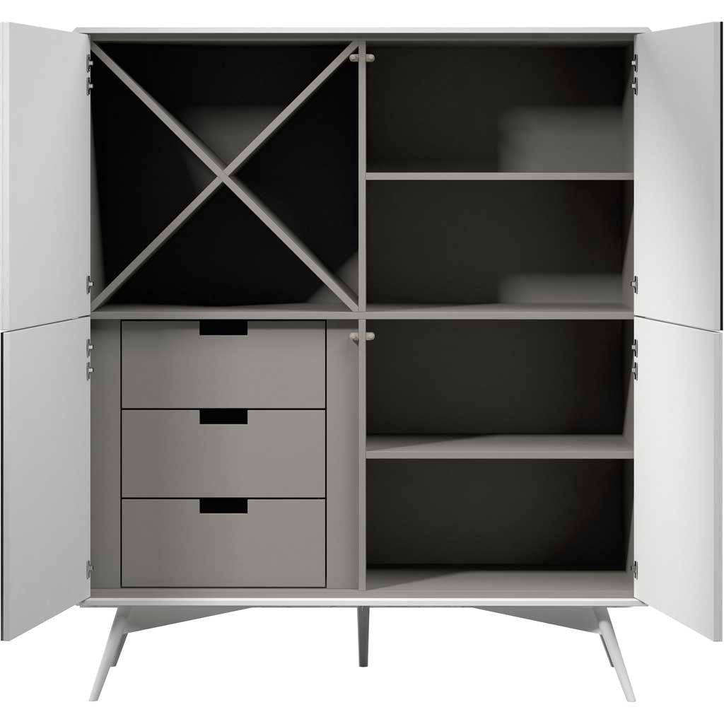 Christopher Highboard White Matte