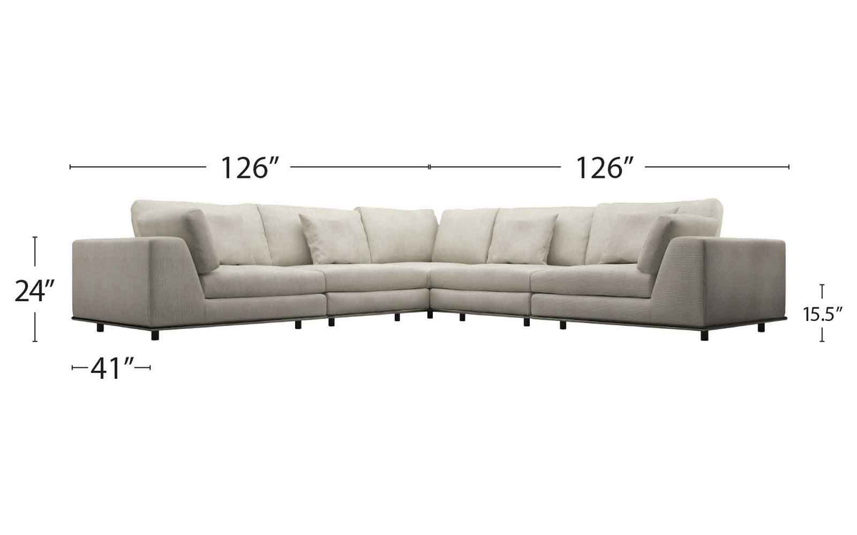Perry Corner Sofa Moonbeam