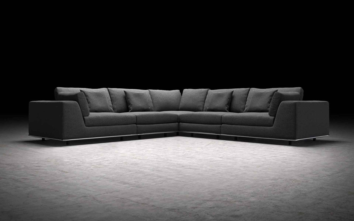 Perry Corner Sofa Shadow Gray