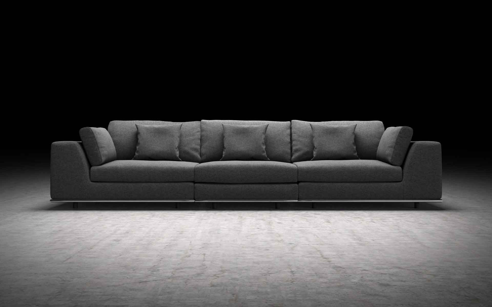 Perry Modular Sofa Shadow Gray