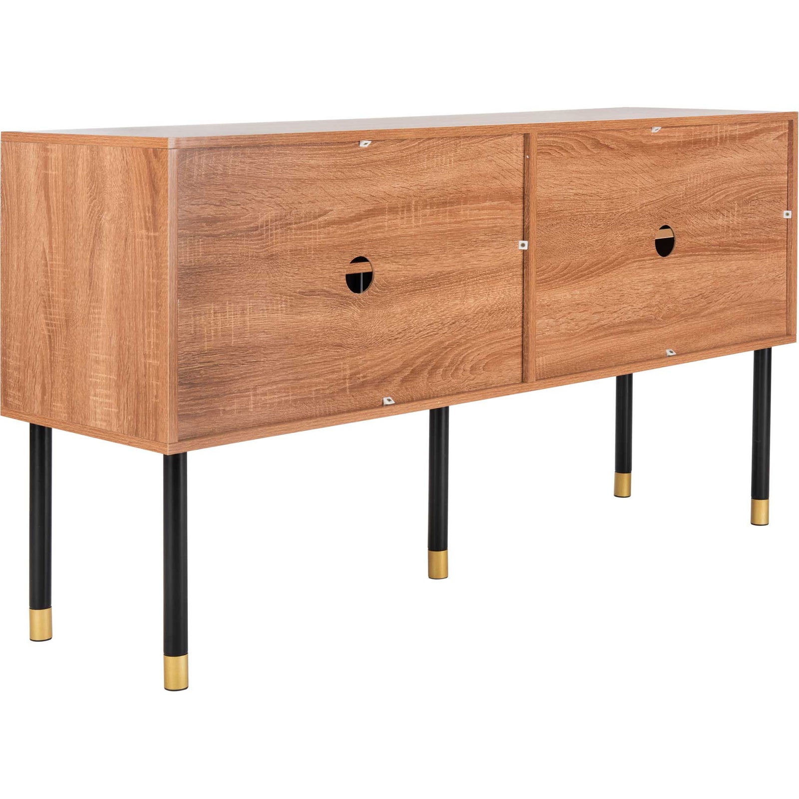 Shanara TV Stand White/Natural/Black/Gold