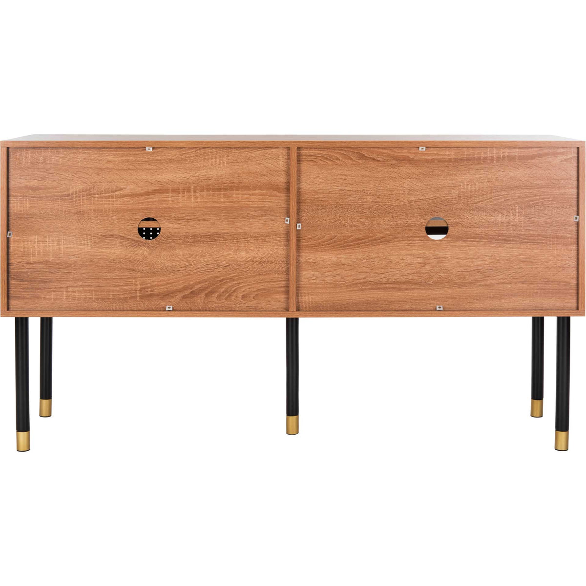 Shanara TV Stand White/Natural/Black/Gold