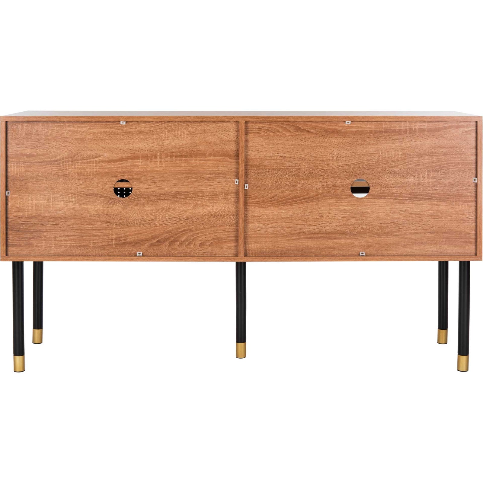 Shanara TV Stand White/Natural/Black/Gold