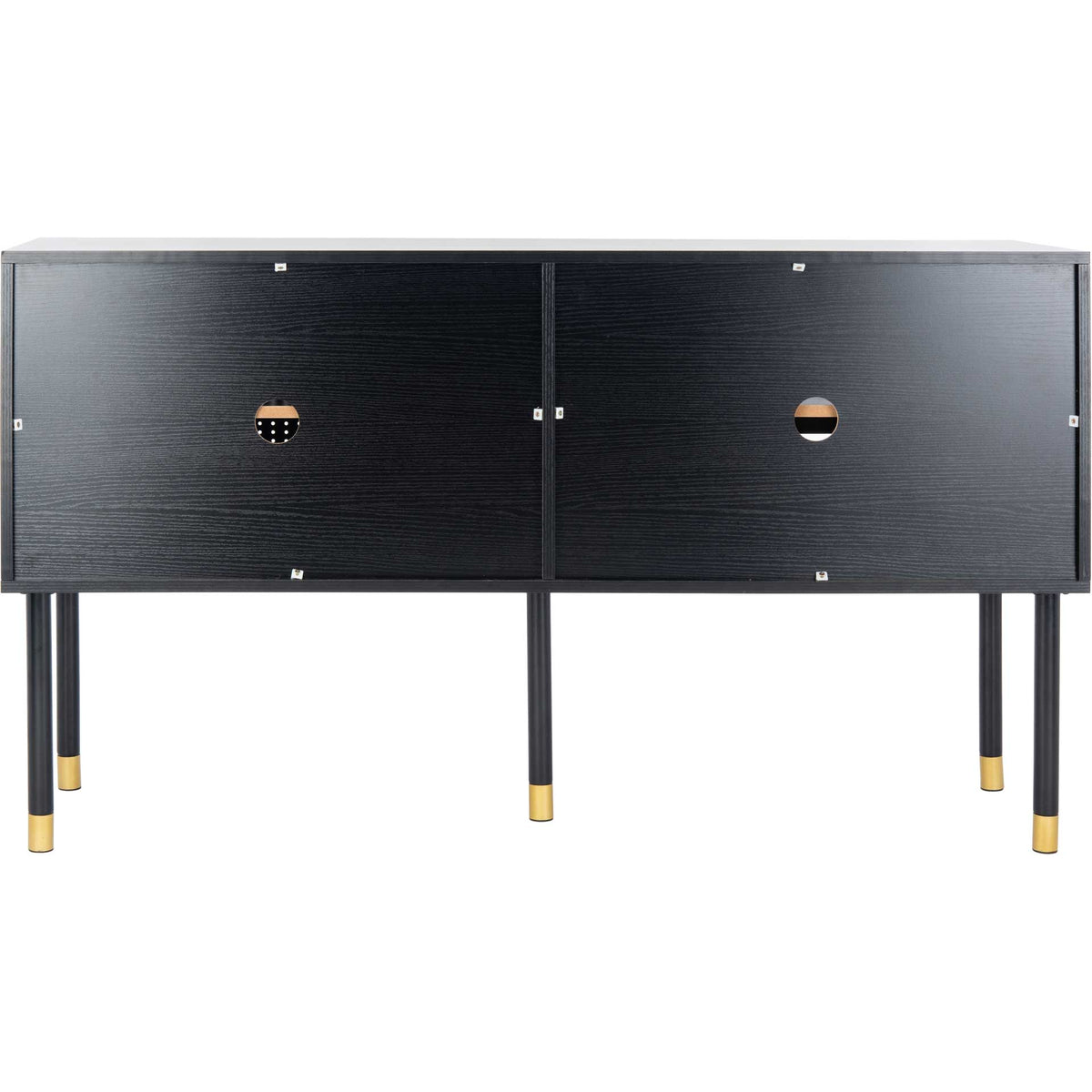 Shanara TV Stand Black/White/Gold
