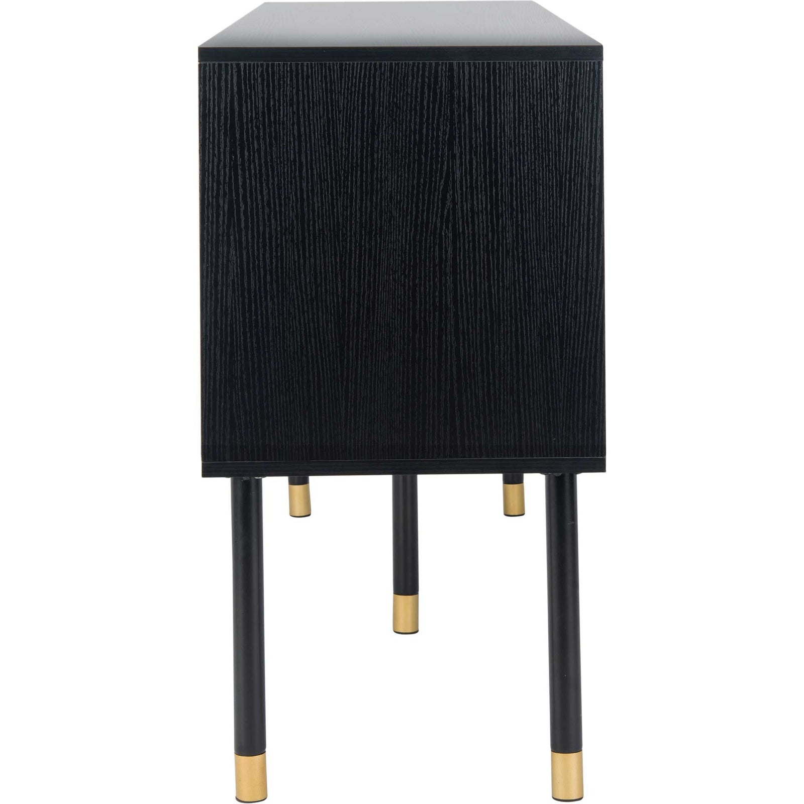 Shanara TV Stand Black/White/Gold