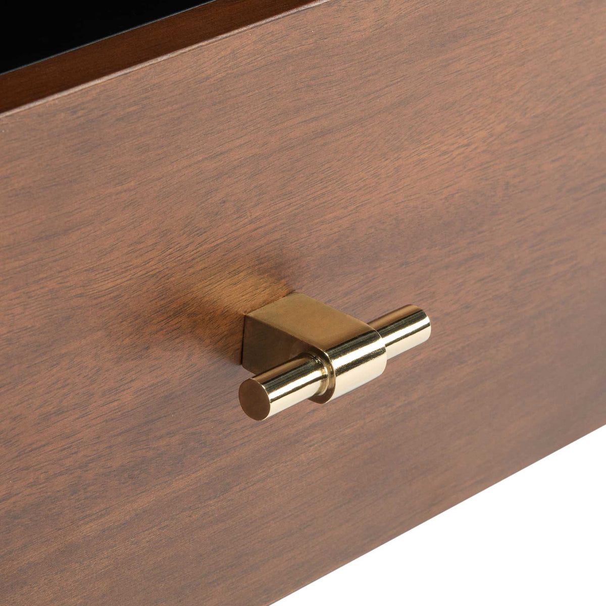 Gemma TV Stand Black/Walnut