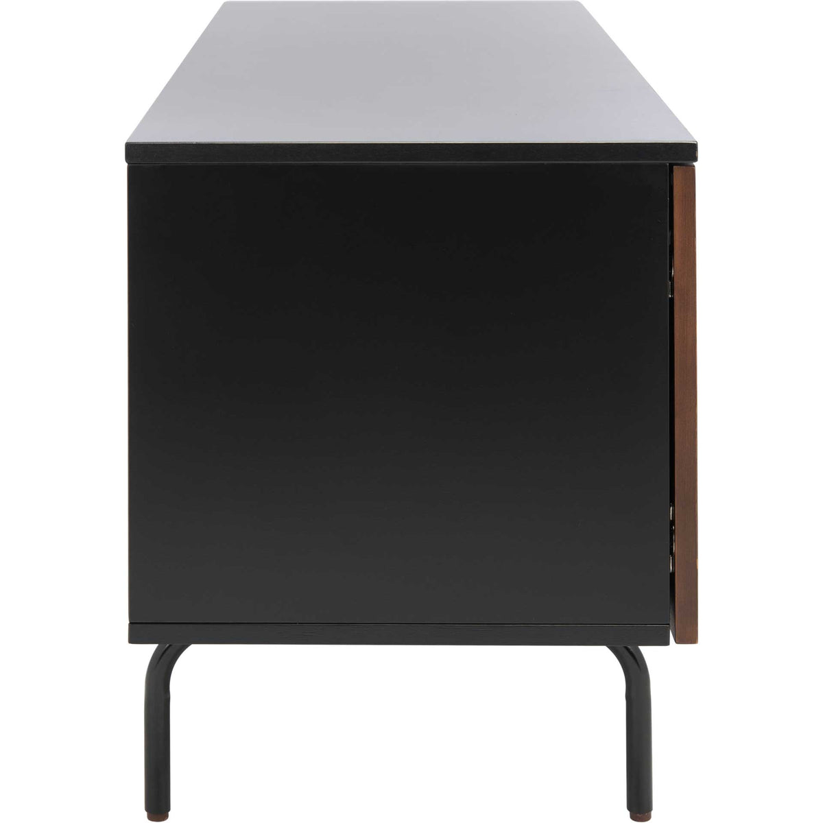 Gemma TV Stand Black/Walnut