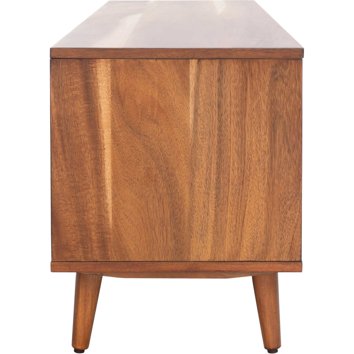 Crane Open Shelf Media Stand Natural Acacia