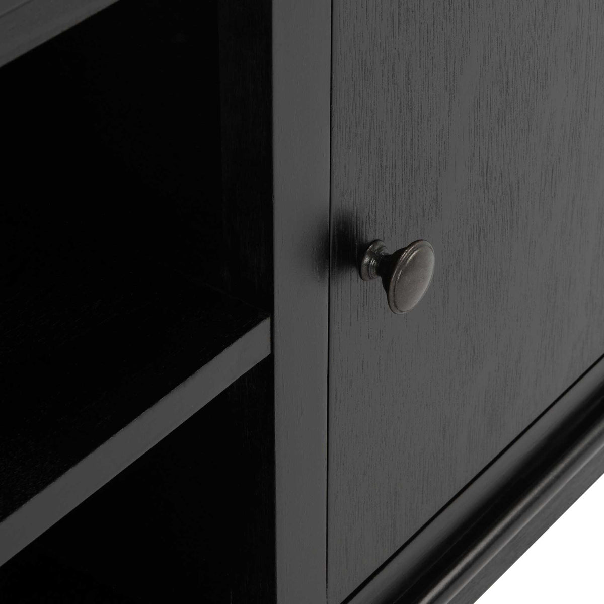 Ozbourne 2 Door 1 Shelf Media Stand Black