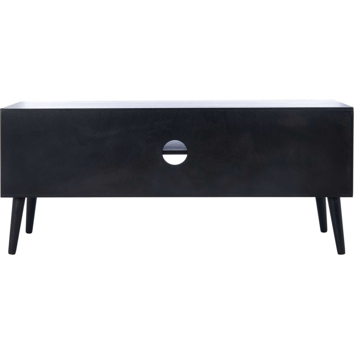 Sorrento 2 Door 1 Shelf Media Stand Black