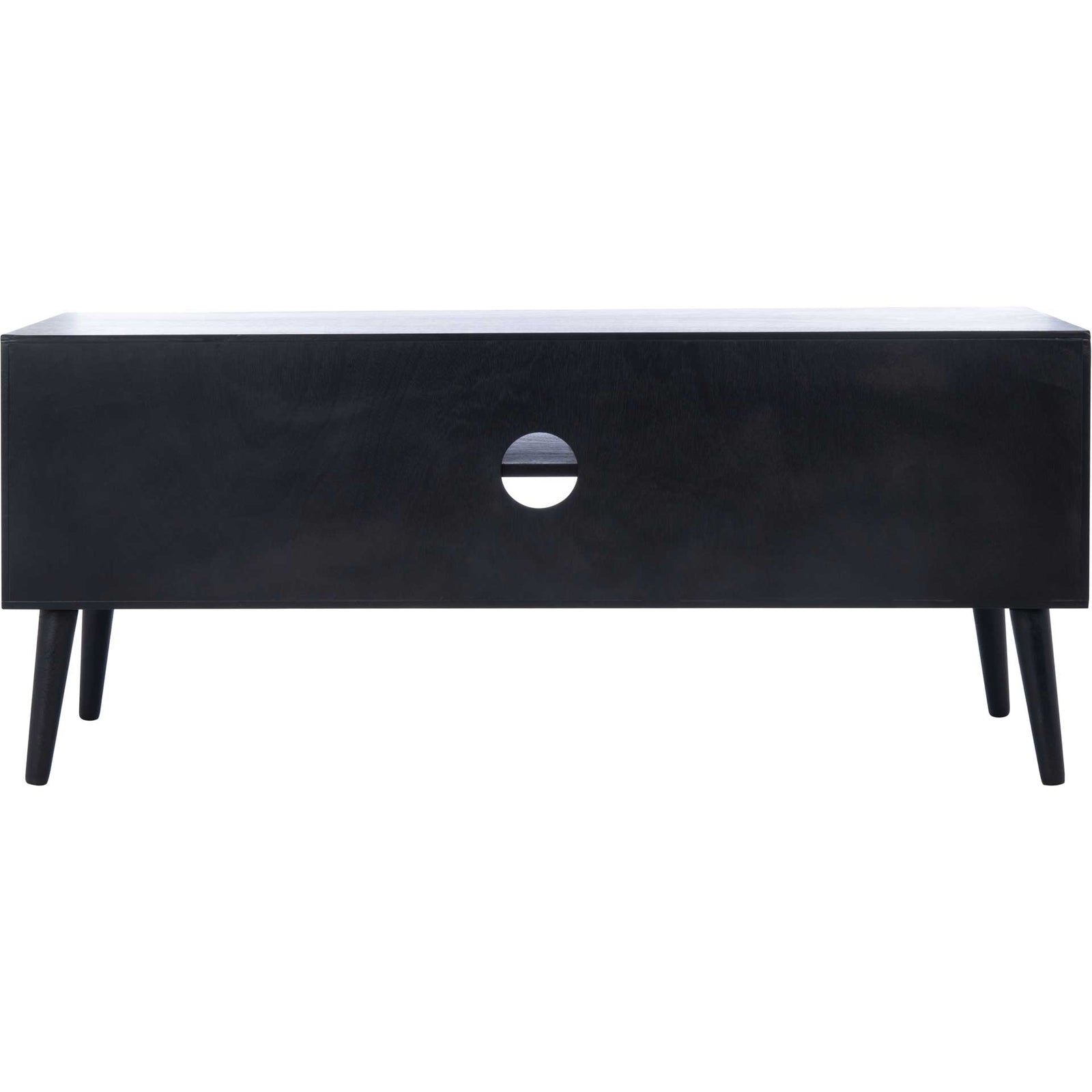 Sorrento 2 Door 1 Shelf Media Stand Black