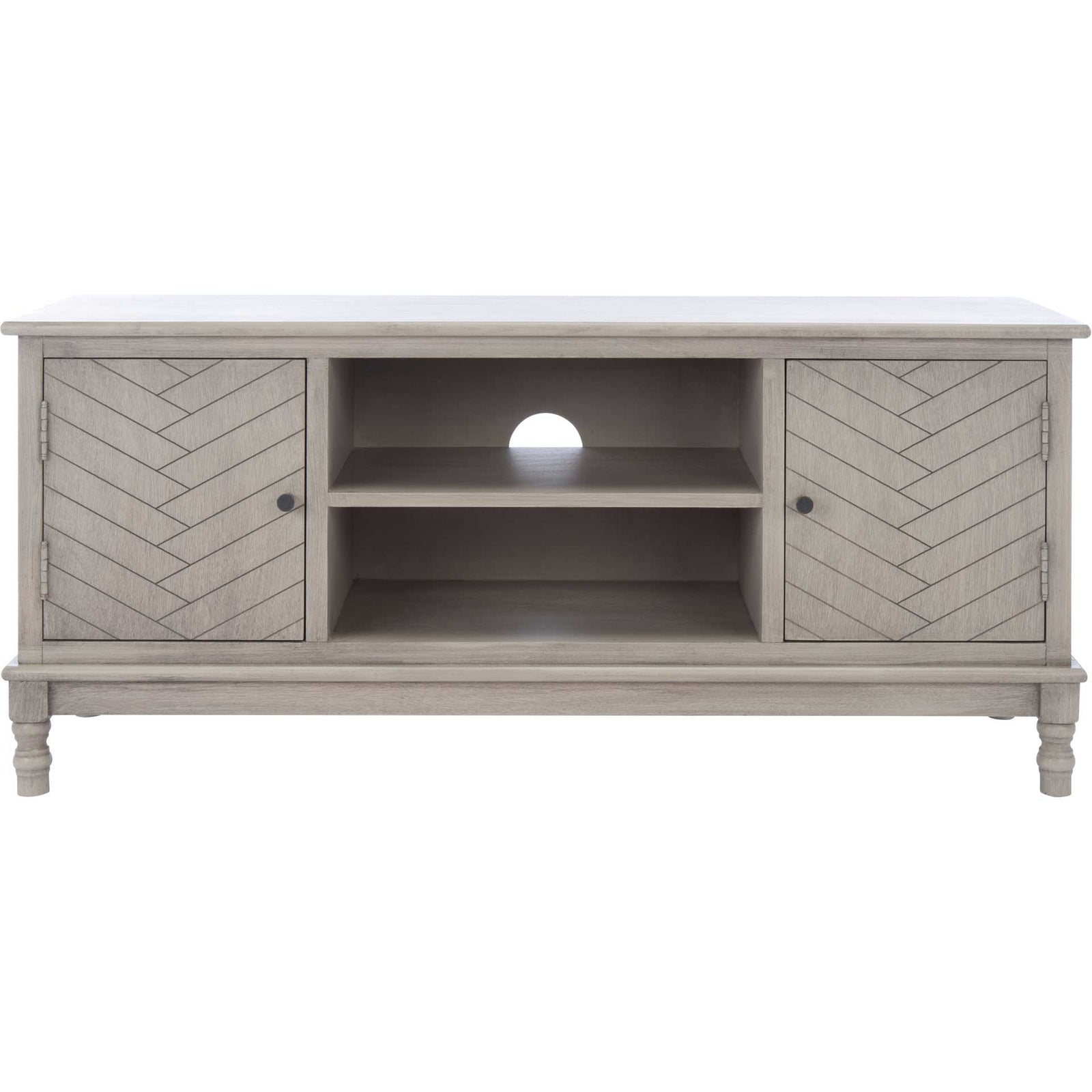 Magnolia 2 Door 2 Shelf Media Stand Greige