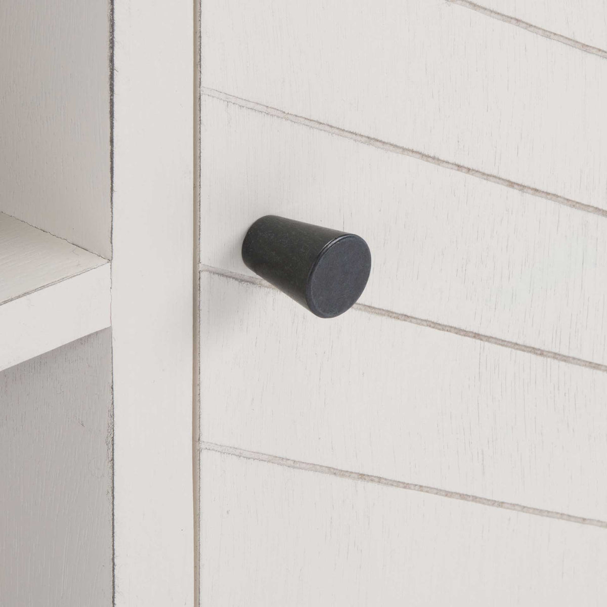 Ajani 2 Door 1 Shelf Media Stand Distressed White