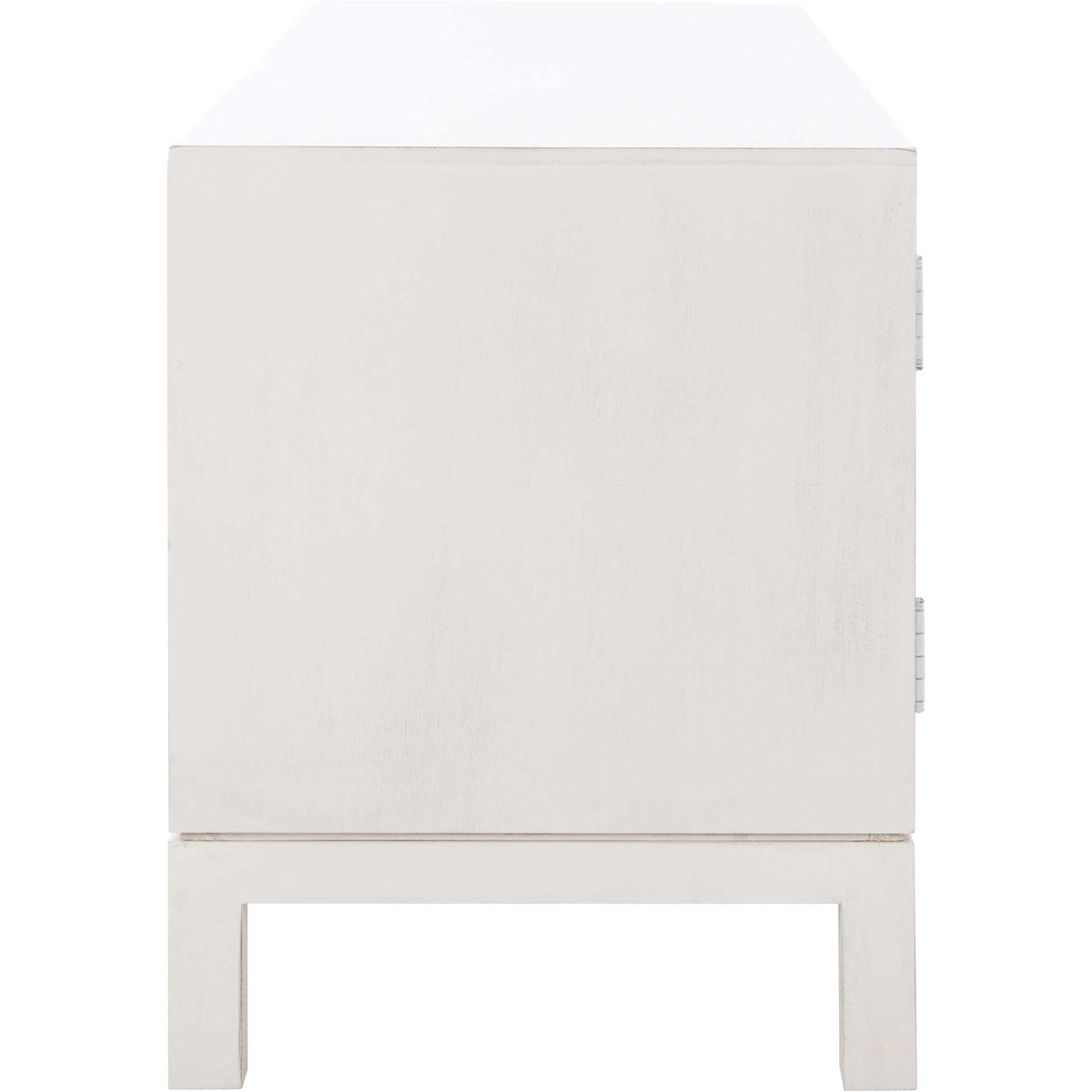 Ajani 2 Door 1 Shelf Media Stand Distressed White