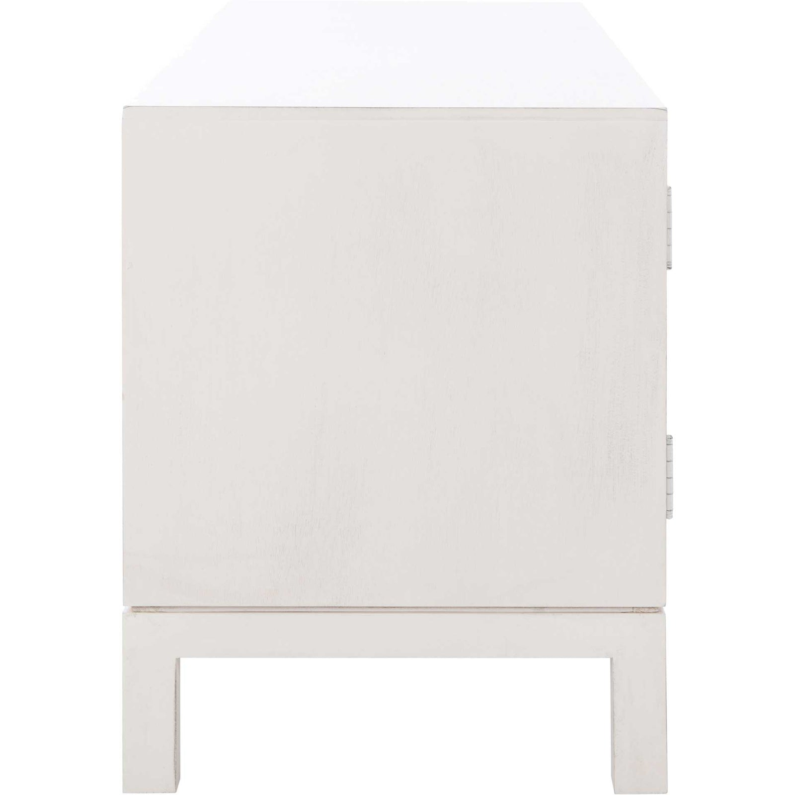 Ajani 2 Door 1 Shelf Media Stand Distressed White